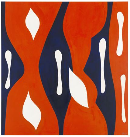 Ernst Wilhelm Nay : Doppelspindel-Rot, 1967