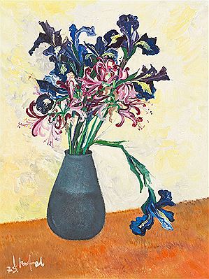 Franz Anton Coufal : Floral Still Life, 1975