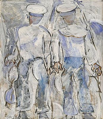 Walter F Isaacs : ''TWO SAILORS'' 1963