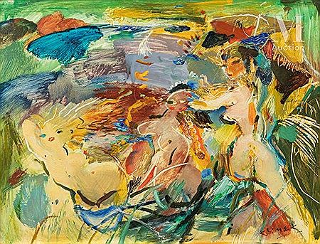 Ludwig Ludwik (Ludovic) Klimek : Bathers