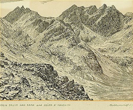 Alfred Wainwright : 'Bidein Druin Nan Ramh and Sgurr A' Mhadaish'