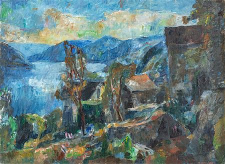 Manfred Henninger : Landschaft am Lago Maggiore