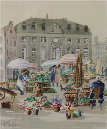 Ernst Meurer : ''Am Markt''and mi