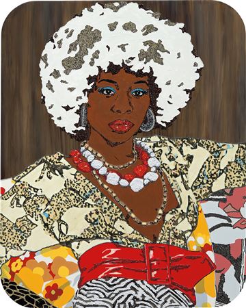 Mickalene Thomas : Portrait of Jessica