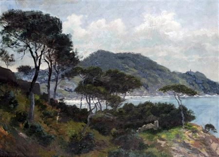 August Schluter : Villa Piuma bei Sestri Levante (Riviera)