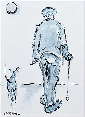 Charles M Jones : Man With Dog