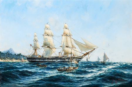 Herman Sillen : The frigate HMS Vanadi's world voyage