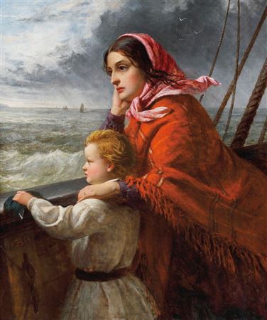 Thomas Brooks : England Farewell: The Emigrant's Departure 1864