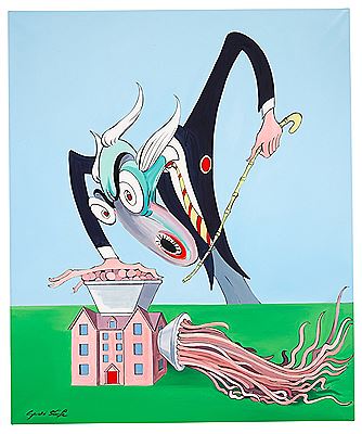 Gerald Scarfe : Pink Floyd – The Wall | The Teacher and the Mincing Machine