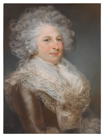 John Russell : Portrait of Sarah Sophia Banks (1744-1818)