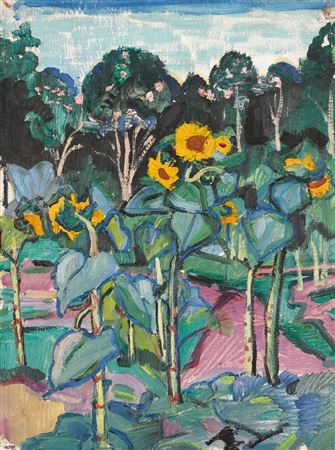 Serguei Ivanovitch Lobanoff : Sunflowers