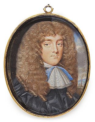 Thomas Flatman : Portrait of a gentleman, circa 1670