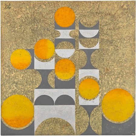 Anwar Jelal Shemza : Square Composition 4