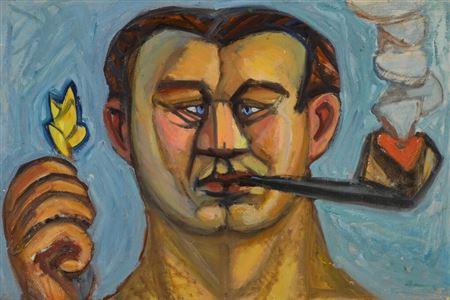 Yullo Sooster : Man with Pipe