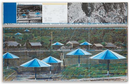 Christo & Jean Claude : The Umbrellas, Joint Project for Japan and USA