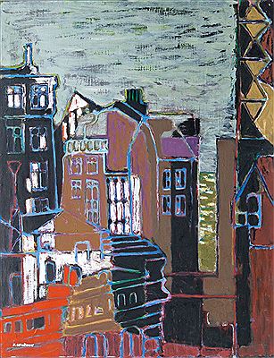 Irma Weiland : Town Scape. 1956