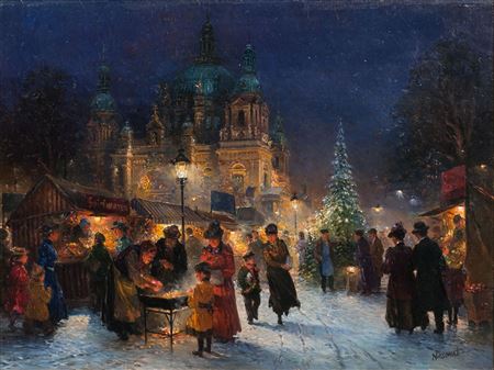 Detlev Nitschke : Christmas Market at the Berlin Cathedral.