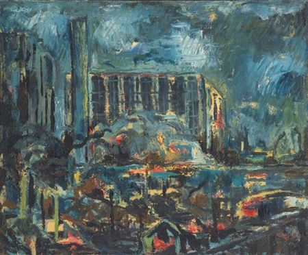 Juan Fernandez Lacomba : Bercy's porte.La nuit. Paris