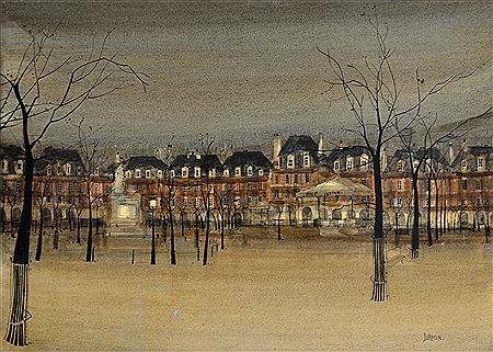 Georges Damin : The Place des Vosges in Paris