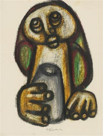 Hargreaves Ntukwana : Figure with Vessel