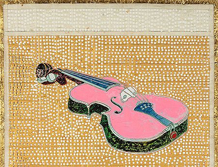 Tom Wudl : UNTITLED ( PINK VIOLIN )