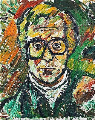 John Randall Bratby : Portrait of Sir Michael Caine