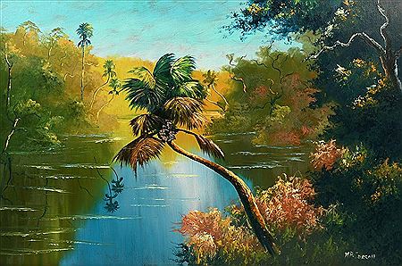 Mary Ann Carroll : Florida Highwaymen River Scene