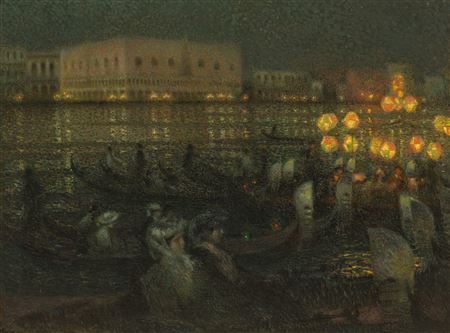 Henri Sidaner : La Sérénade, Venise