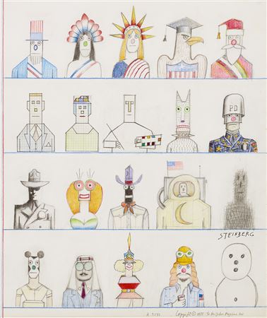 Saul Steinberg : Twenty Americans (Twenty Professions)