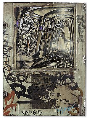 Lee George Quinones : Untitled (Subway Door)