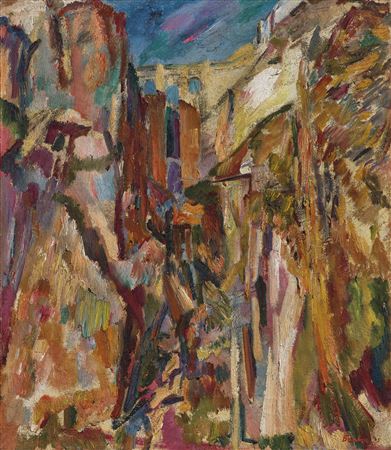 David Bomberg : The Bridge and River Tajo, Ronda