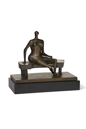 Harry Moore : Seated Woman with Crossed Feet