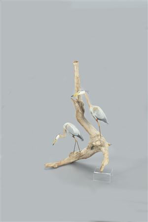 Wendell Gilley : Miniature Great Blue Herons