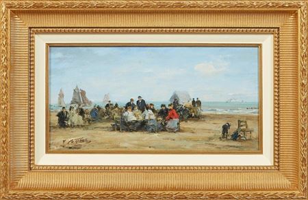 Francis Cristaux : 'Gathering on the Beach'