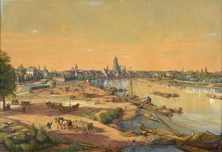 Peter Becker : View of Frankfurt am Main.