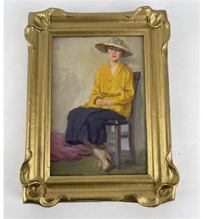 Frederick Kress : Lady in Yellow California