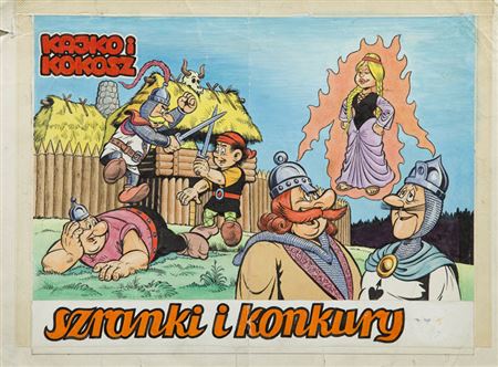 Janusz Christa : 'Kajko i Kokosz. Szranki i konkury', cover, 1985