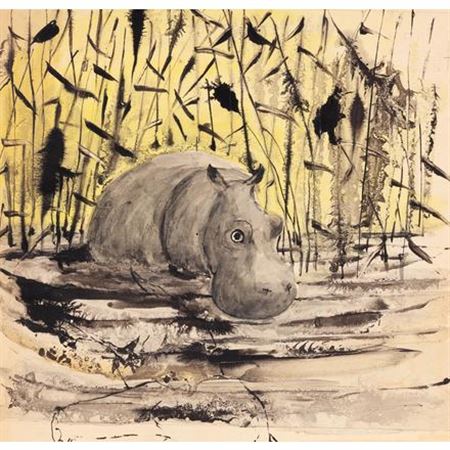 Jozef Czerwinski : 'ELEPHANT', ILLUSTRATION DESIGN, 1958