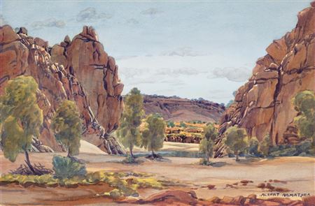 Albert Namatjira : Glen Helen Gorge