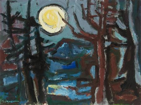 Heinz Tetzner : Moonlit night