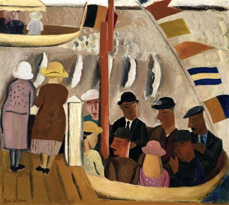 Gustave De Smet : Le bateau de plaisance (1925)