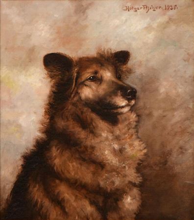 Carl Holger Fischer : Portrait of a Dog