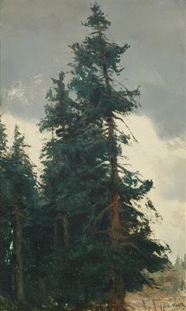 Grigory Ivanovich Gurkin : Pine Tree in Russian Forest