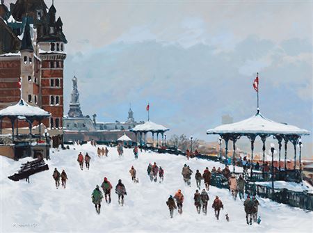 Serge Brunoni : Quebec, the Château Frontenac and the promenade of the governors