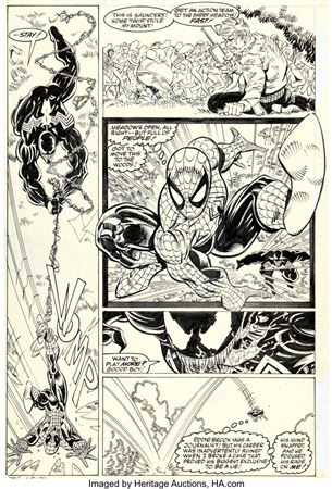 Erik Larsen : Erik Larsen and Keith Wilson Amazing Spider-Man #332 Story Page 18 Original Art (Marvel, 1990)