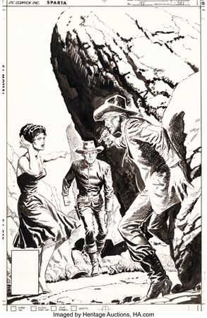 Luis Dominguez : Luis Dominguez Jonah Hex #41 Cover Original Art (DC, 1980)