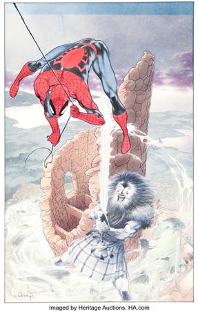 Charles Vess : Charles Vess Modern Masters #11 Charles Vess Cover Painting Spider-Man Original Art (TwoMorrows, 2007)