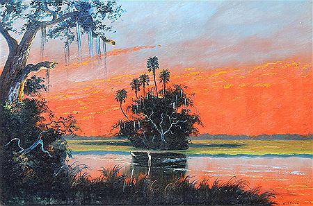 Mary Ann Carroll : A sunset painting