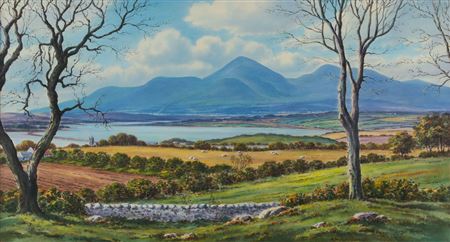 George Farrell : 'THE MOURNES ACROSS DUNDRUM BAY'