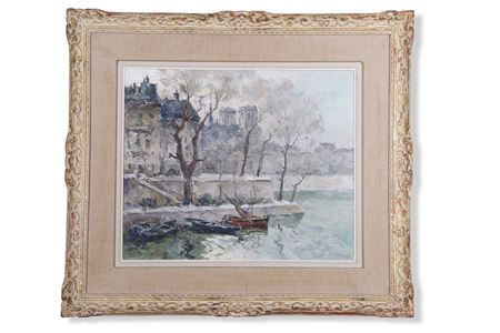 Herbert William Wagner : Le Quai d'Anjou, Paris